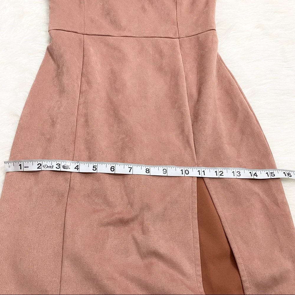 DONNA MIZANI Faux Suede Mini Dress - Picture 4 of 7